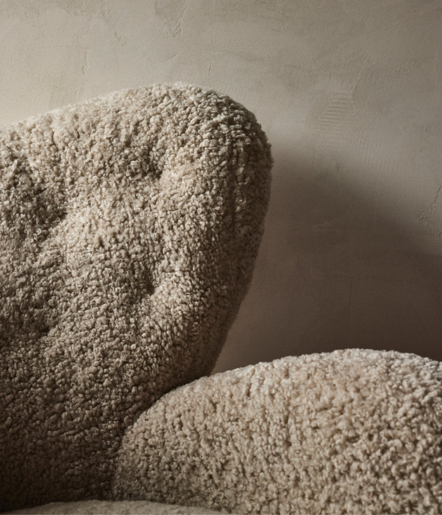 The Tired Man Lounge Chair, Sheepskin - MENU