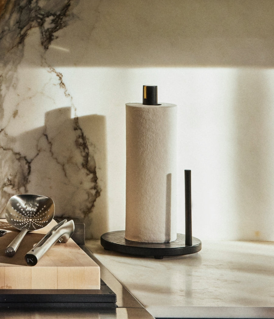 Flat Top Paper Towel Holder - The Wooden Palate