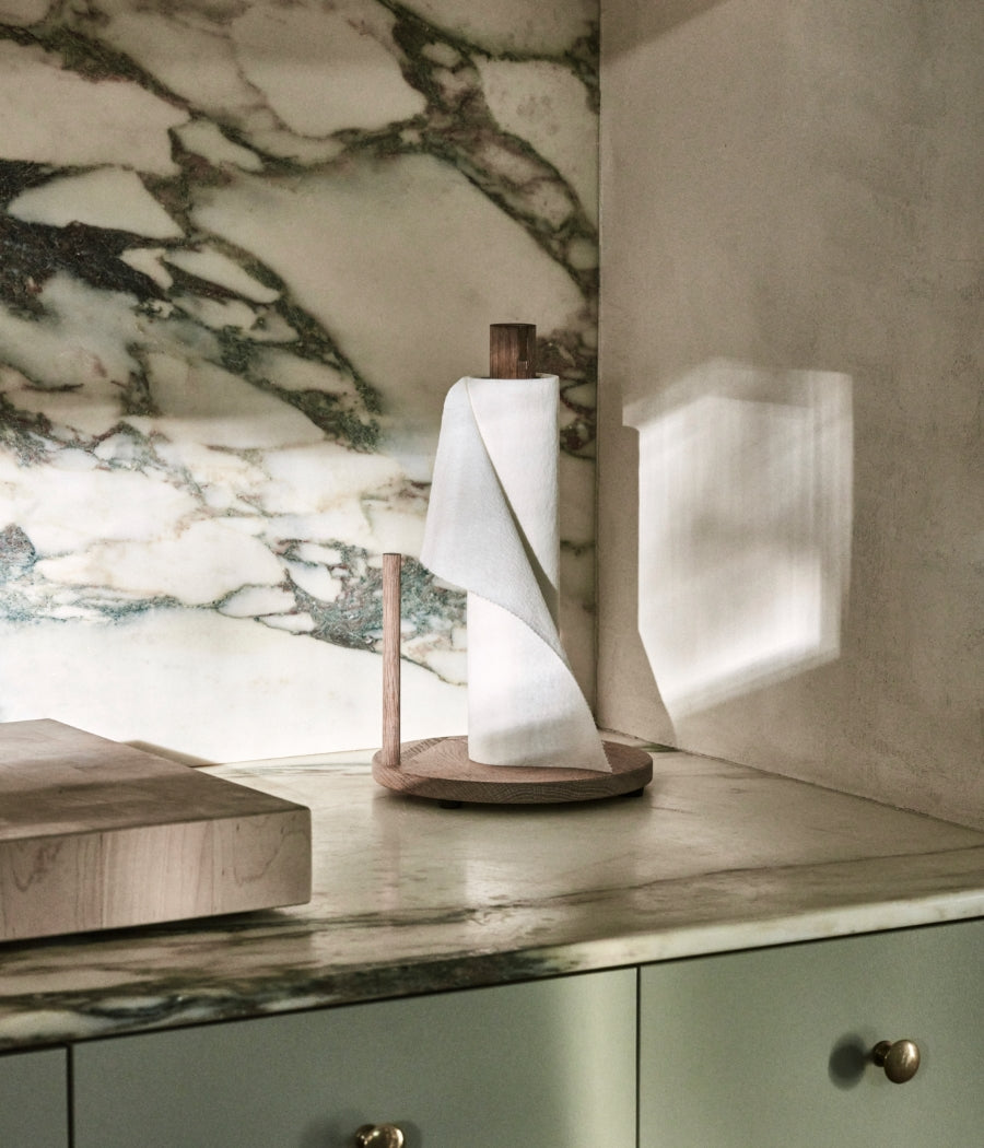 Flat Top Paper Towel Holder - The Wooden Palate