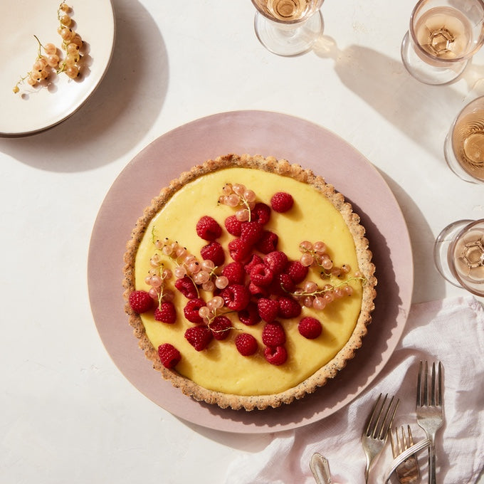 Lime-Raspberry Tart