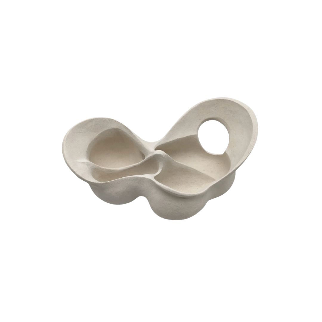 EVAMARIE PAPPAS-OGLANDER CLAY UNGLAZED SKELETAL SCULPTURE