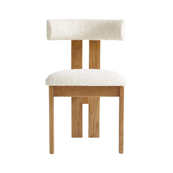 Crate & Barrel x Athena Calderone Ceremonie Natural Boucle Dining Chair