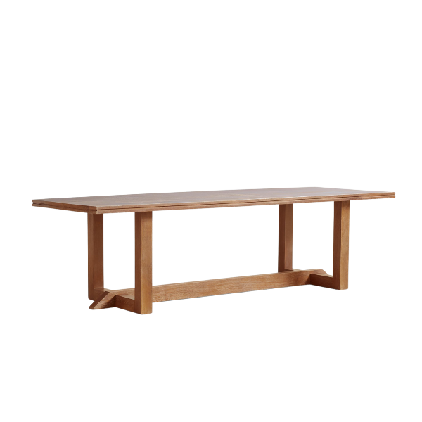 Crate & Barrel x Athena Calderone Es Taller White Oak Wood Dining Table