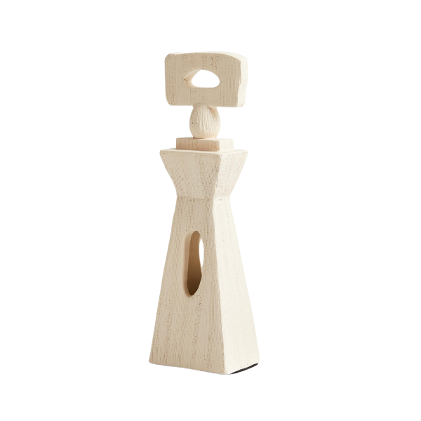 Crate & Barrel x Athena Calderone La Struttura White Terracotta Sculpture
