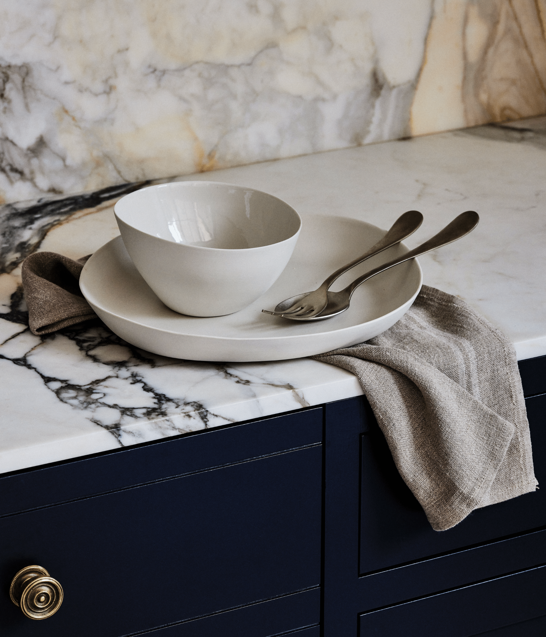 Rustic Linen Kitchen Towel - The Last Light