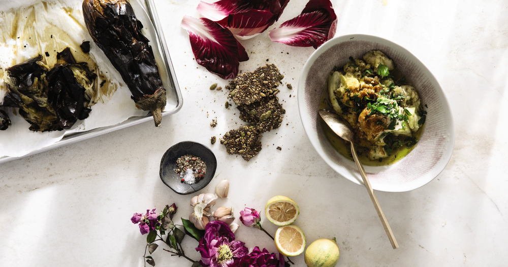 Daphne Oz Shares Her Smoked Eggplant Dip With Easy Seeded Cracker Bark