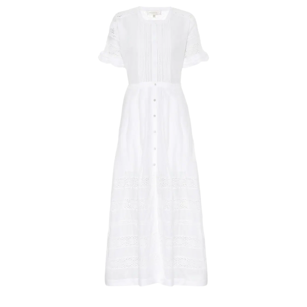 LoveShackFancy Edie Cotton Maxi Dress