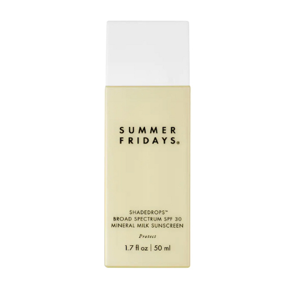 Summer Fridays ShadeDrops Broad Spectrum SPF 30 Mineral Milk Sunscreen